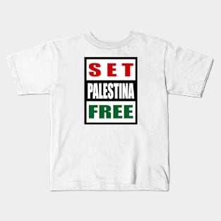 Set Palestine Free Kids T-Shirt